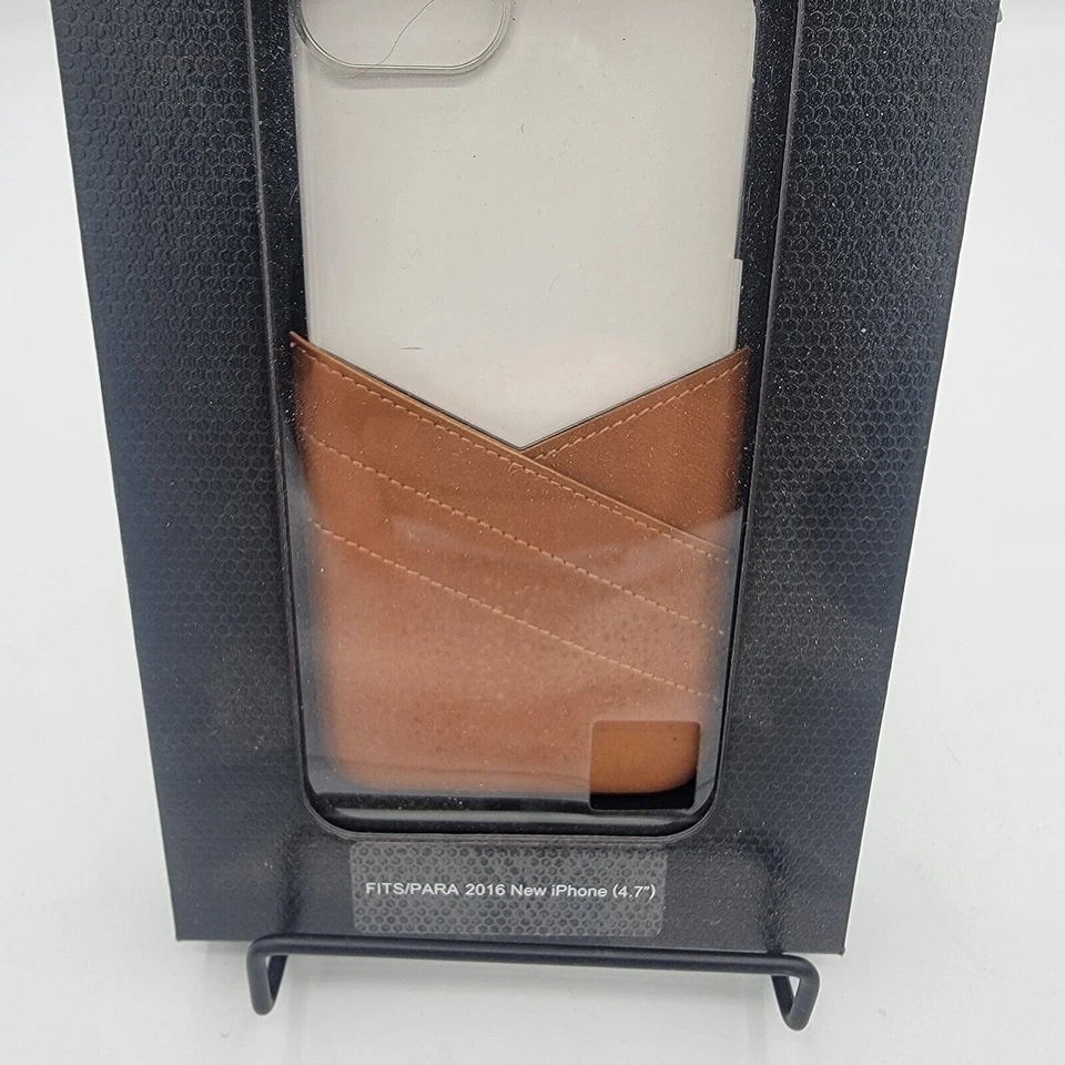 Funda iPhone 6, 6s, Leche y Miel, Funda Transparente Envuelta en Cuero, Marrón Nueva Foto 2 de 4