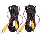 2x Auto KFZ Rückfahrkamera RCA Videokabel Anschlusskabel 6 Meter Verlängerung