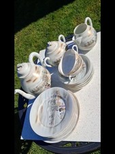 Antique Japanese Kutani Tea Set - Hand Painted Moriage - c1920s -Part Set Spares