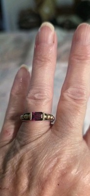 Lagos CAVIAR sterling And 18k Yellow Gold Pink Tourmaline Ring 6
