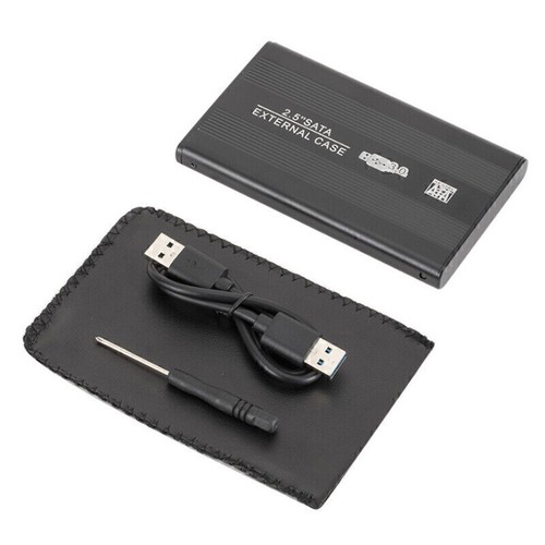 External Backup Hard Drive Disk Case USB 3.0 2.5" Portable HDD Sata SSD - Photo 5/5