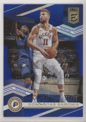 2019-20 Donruss Elite Status Text Error Blue 77/99 Domantas Sabonis #55 0c3