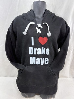 I Love Drake Maye Hoodie Hooded Sweatshirt Mens Size XXLarge / Draw String Style