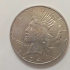 1934 D Peace Dollar $1 90% Silver Business Strike US Coin Circulated
