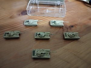 CinC 1/285th Modern Micro Armor: T-72M Tanks (6) Lot 1
