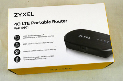 ZYXEL 4G LTE Portable Router, WAH7601, neu