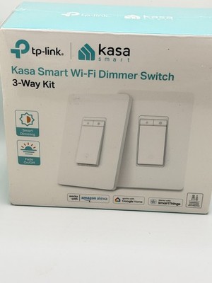 Kasa Smart Wi-Fi Dimmer Switch 3-Way Kit   Alexa & Google Compatible   New