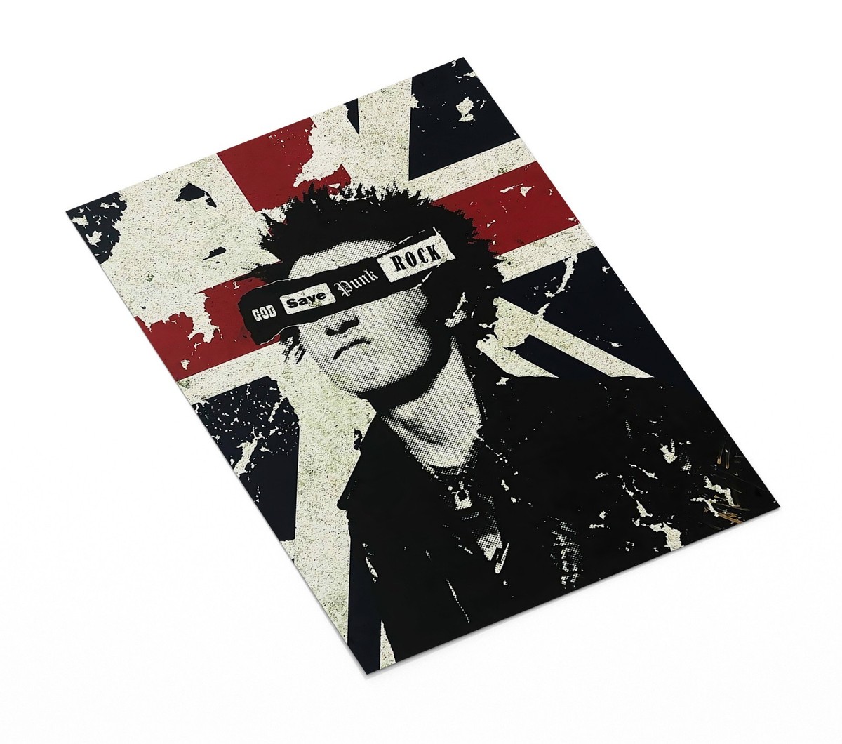 God Save Punk Rock Poster – Sid Vicious Sex Pistols Wall Art – UK