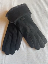 Fashion Gloves. Black. Winter. S/M. Youth/ Petty. Fabric