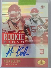 Panini Illusions 2021 Nick Bolton Rookie Signs Auto #RS-NB 34/199 Chiefs RC