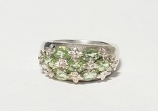 925 sterling silver Peridot ring size 7