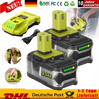 1-6PACK For RYOBI P108 18V 8.0Ah High Capacity Battery 18Volt Lithium One Plus