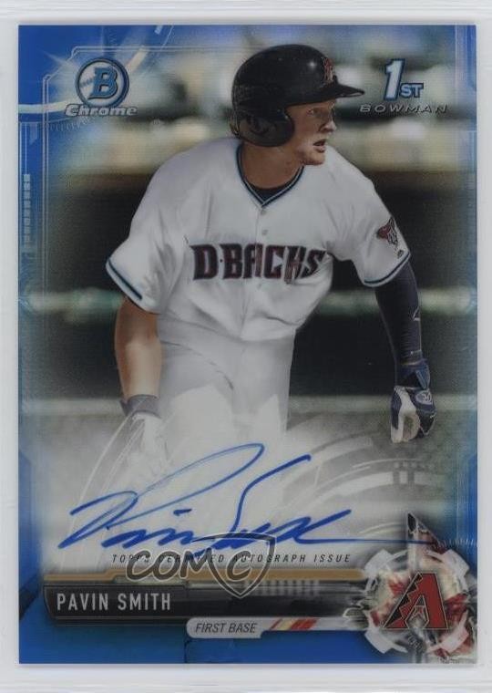 2017 Bowman Draft Chrome Pick Blue Refractor /150 Pavin Smith #CDA-PS Auto 13iq