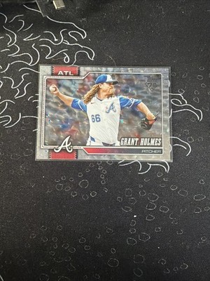 2026 Topps Celebration Grant Holmes #182 Silver Crackleboard Foil RC Braves