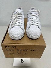 Zapatillas de cuero para mujer Adidas Superstar 'Triple blancas' - talla 8,5, FV3285