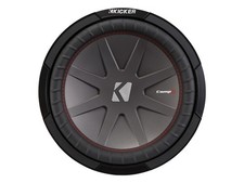 Kicker 43CWR122 CompR CWR12 Sub 12" 500 Watt RMS 2-Ohm DVC Car Audio Subwoofer