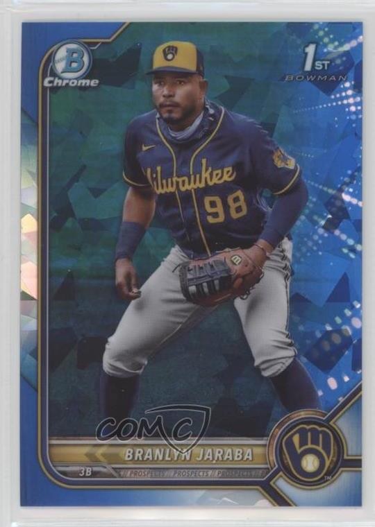 2022 Bowman Sapphire Edition Chrome Prospects Branlyn Jaraba #BCP-15 02l6