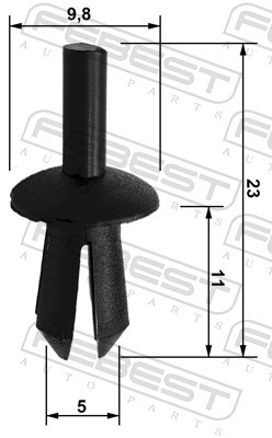 FEBEST-OE 88570-073.OE Clip, trim/protective strip for ,AUDI,BMW,BMW (BRILLIANCE