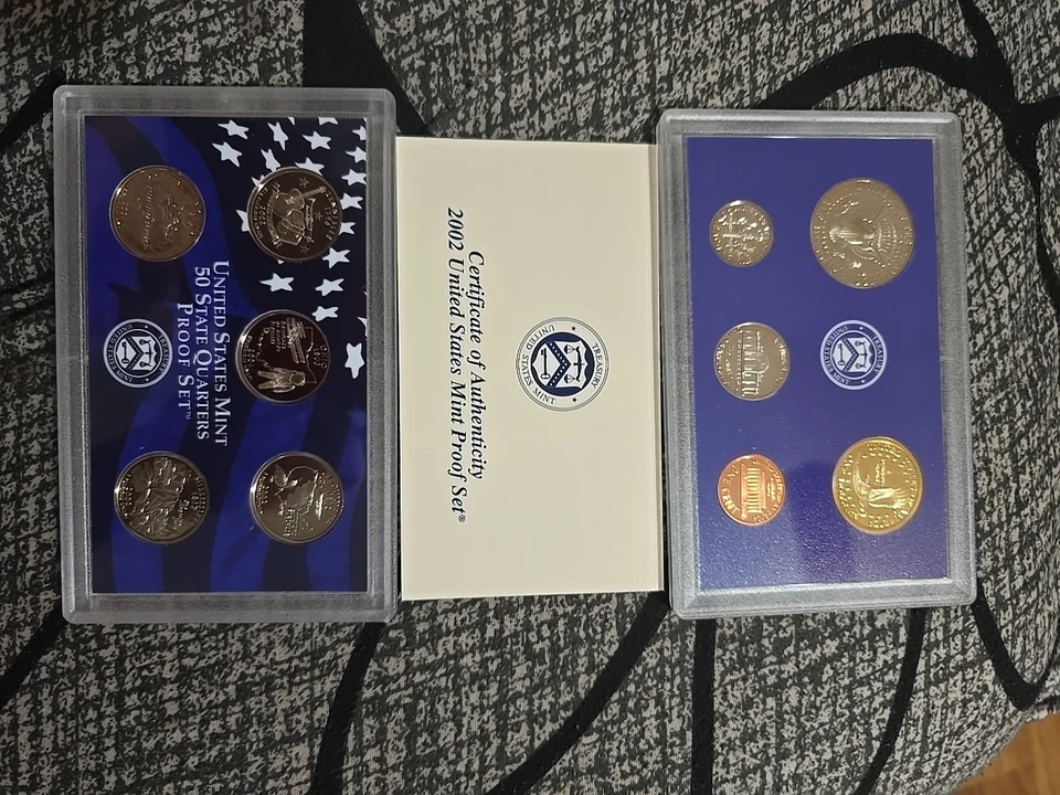 2002 U.S. Proof Set * 10 Coins * With Original Box & COA * - Image 2 of 3