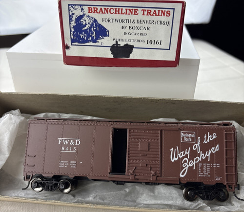 Tren Branchline 10161 escala HO TRACCIÓN DELANTERA CB&Q 40' vagón de caja coche construido # FW&D 8415 | Zustand: Used