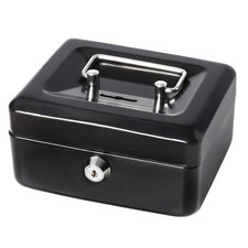 Small Cash Box with Lock and Slot, Metal Coin Bank Piggy Bank for Adults  Ki...
