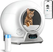 PetCove PC-PRRTK-GRY PurrTek Automatic Self Cleaning Litter Box Multiple Cats