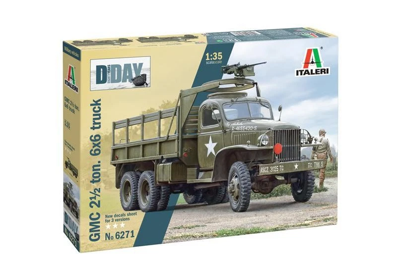 ITALERI 1/35 GMC 2 1/2 TON. 6X6 TRUCK D-DAY 80TH ANNIVERSARY - Immagine 2 di 4