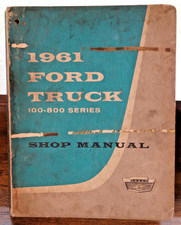 1961 Ford Truck 100-800 Series Shop Manual