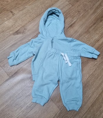 jogging set jungen wassergrün Kapuzenpullover Reißverschluss Kiabi