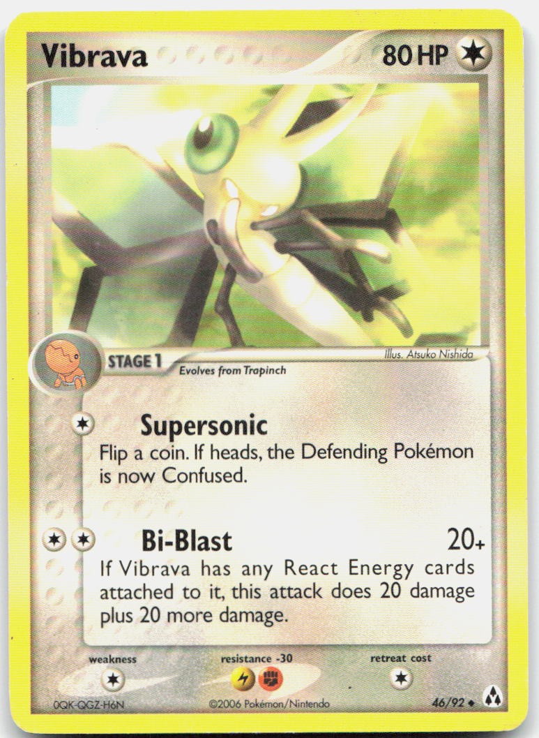 Vibrava 46/92 Uncommon Legend Maker Pokemon Moderately Played