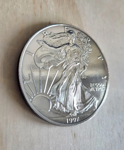 1997 American Eagle Walking Liberty 1 oz Fine Silver Dollar Bullion