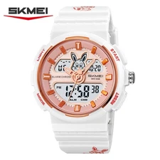 SKMEI Women Sport Watch Digital Wristwatch with Rabbit LED Countdown Girl Watch