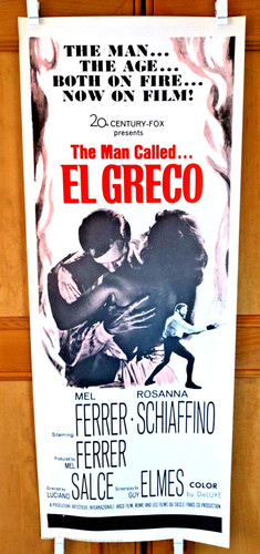 El Greco (1965) Original Vintage Theatrical Insert Movie Poster 14" x 36"