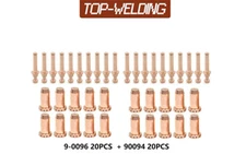 40PK 9-0096 Electrode 9-0094 Nozzle 0.9mm For Thermal Dynamics SL40 Cutmaster 42