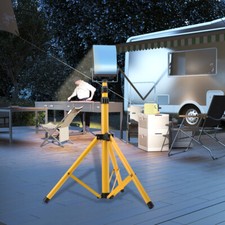 Flood Light Tripod Stand Camp Work Site Emergency Lamp Stand Single Head