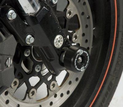 Protection de fourche R&G Racing noir contre la casse de suspension Harley XR1200