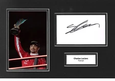 Charles Leclerc Signed 12x8 Photo Display Formula 1 Ferrari Memorabilia COA