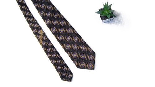 JZ Richards Elegant Patterned 100% Silk Tie HandMade in Usa - Picture 3 of 10