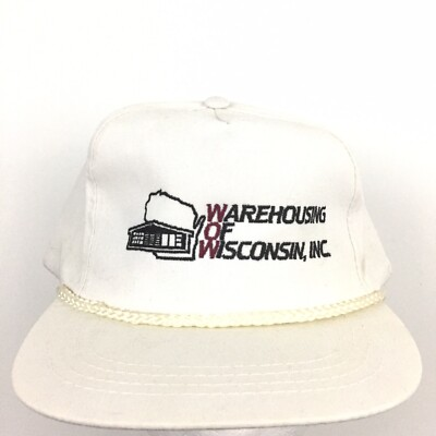 #ad #ad Vtg Warehousing Of Wisconsin Cap Spell Out Logo Snap Back Trucker Baseball Hat $19.70