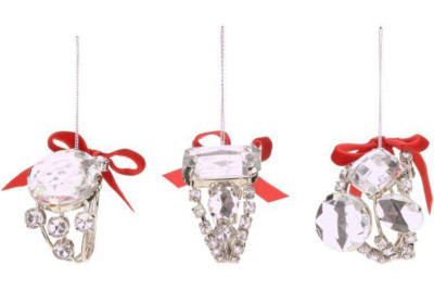 New Mark Roberts Large Diamond Ring Crystal Napkin Or Christmas Tree Ornament