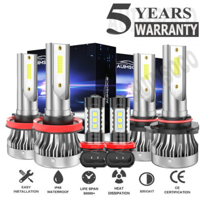 For Honda Crosstour EX-L Hatchback 4-Door 2012-2015 LED Headlight Fog Light Bulb