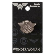 Wonder Woman New * Logo Lapel Pin * Pewter Ac...