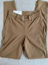NEW Uniqlo Women's Ultra Stretch Brown Leggings w/ Pockets, XS Waist 24-25 In