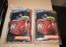 NERF Bunkr Battle Zones Inflatable Battle Crate Red 19"x 19"x 22" New SET OF TWO