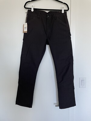 NWT Orslow X Canoe Club Slim Black Washed Painter Carpenter Pants Sateen Size 2