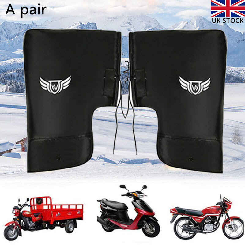 1 Pair Waterproof Motorcycle Handlebar Mitts Hand Warmer Motorbike
