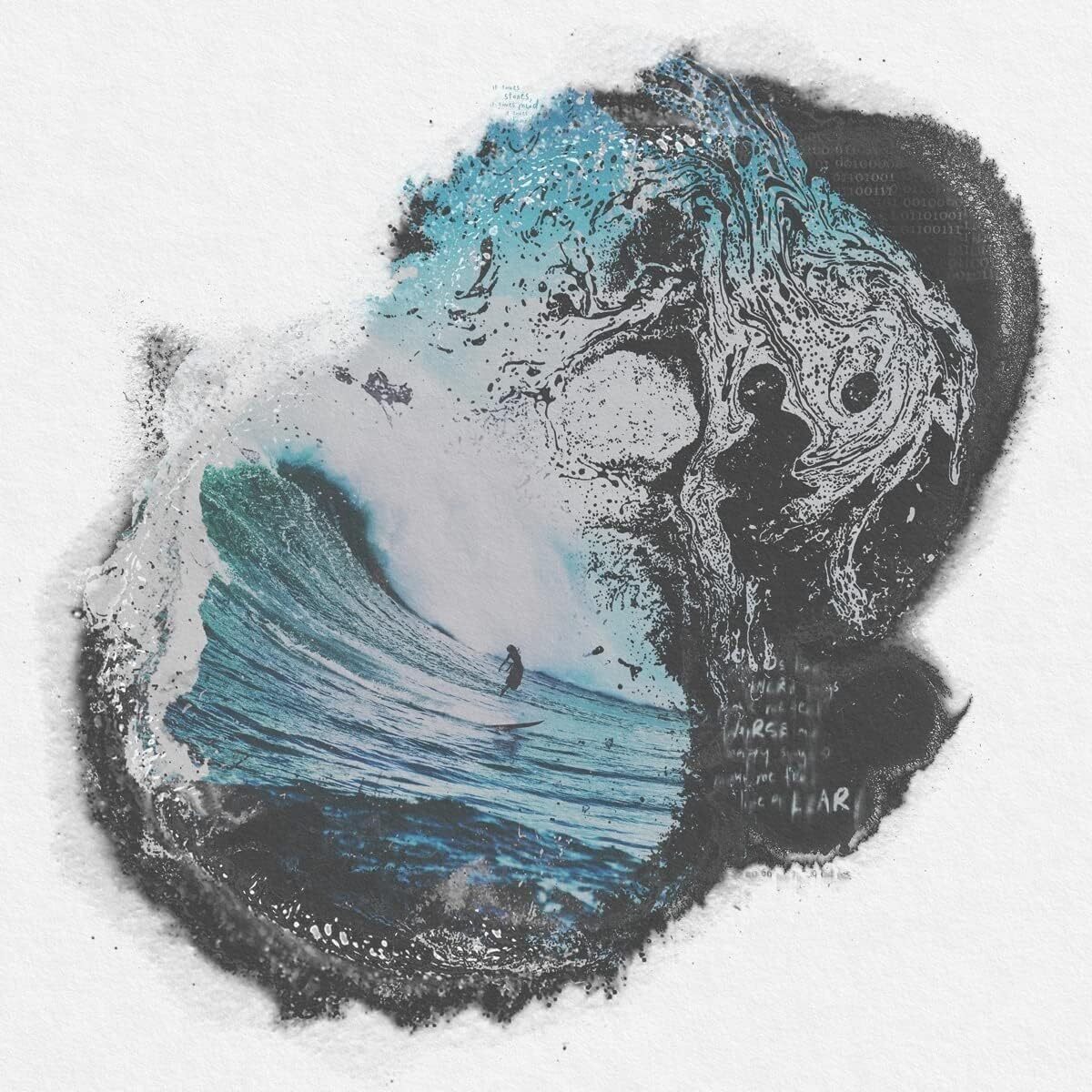 Norma Jean  - Deathrattle Sing For Me (baby Blue & White Swirl With Black Spl...