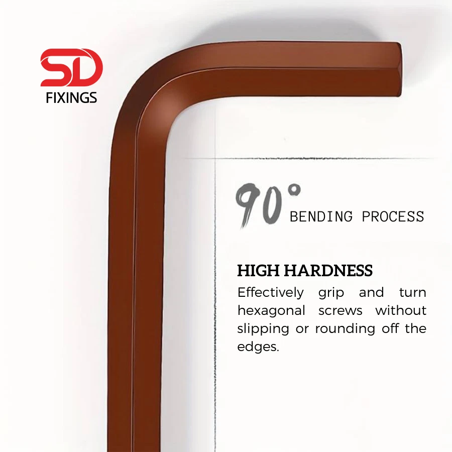 9pcs Extra Long Premium CR-V Steel HEX KEY SET 1.5-10mm for DIY & Professional - Image 4 of 4