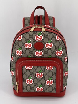 Neu Luxury Original GUCCI Damen Printed GG Supreme Rucksack Backpack -601296.