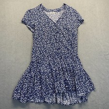 Mi Ami Francesca's MIni Dress Womens Size XS Navy Blue Fit & Flare  V-Neck